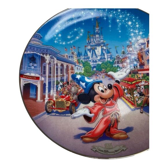 Walt Disney World Plates 25th Anniversary Collector Bradford Exchange Mickey - Picture 7 of 16